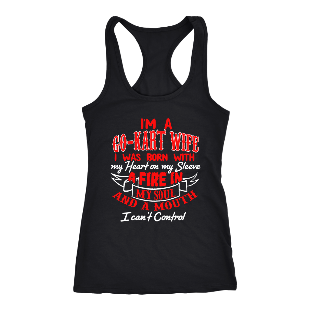 go kart racing wife t-shirts