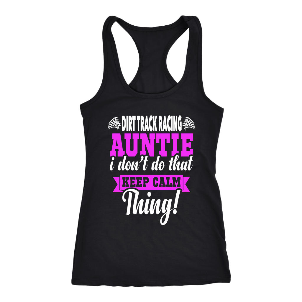 dirt racing auntie t-shirts