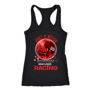 Just A Witch Who Loves Racing T-Shirts