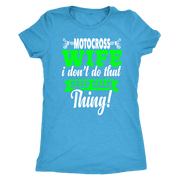 motocross wife t-shirts