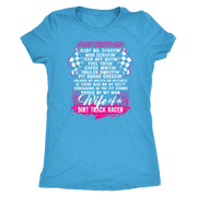 dirt track racing wife t-shirts
