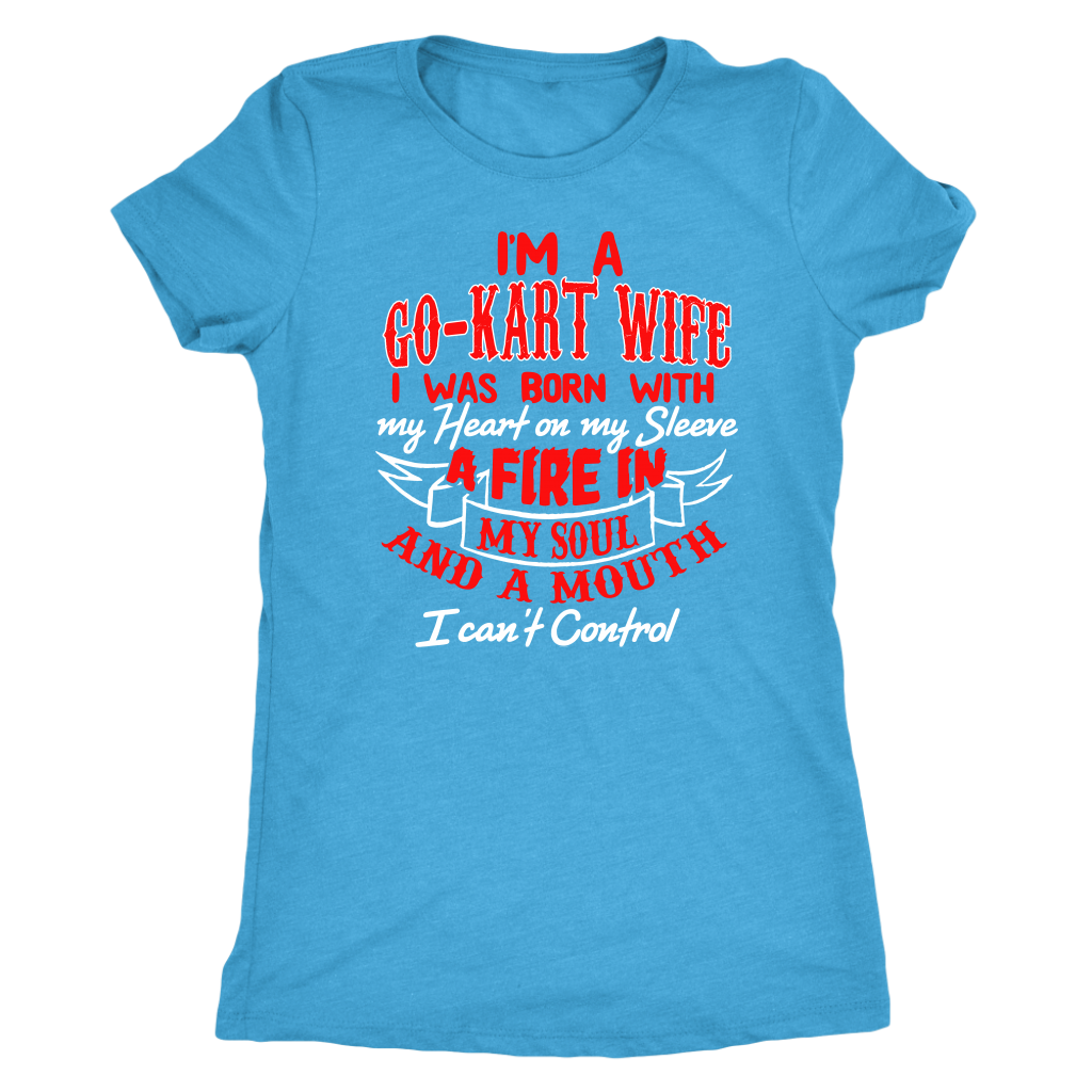 go kart racing wife t-shirts