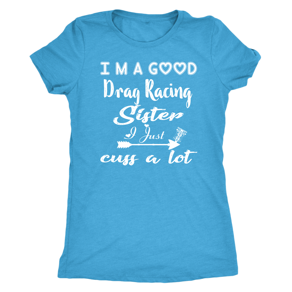 drag racing women's t-shirts