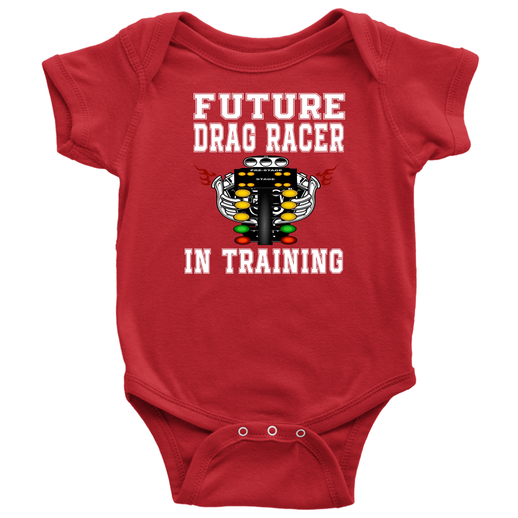 Future Drag Racer In Training Kids Tees
