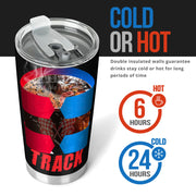 dirt track racing tumbler