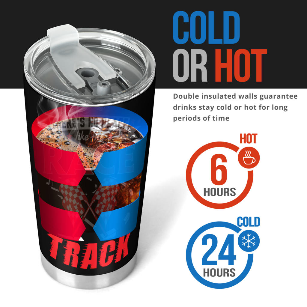 dirt track racing tumbler