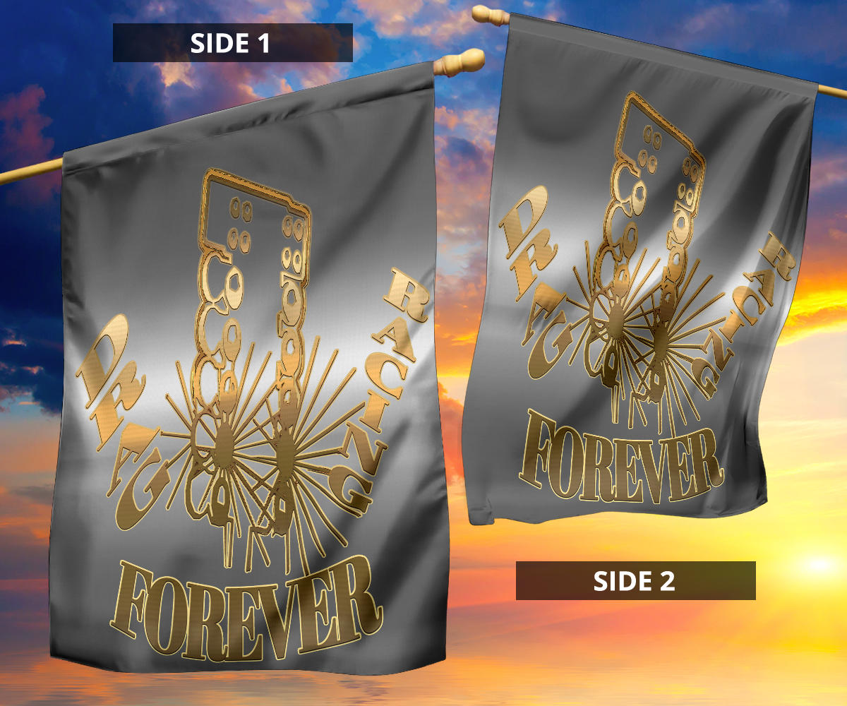Drag Racing Forever Flag
