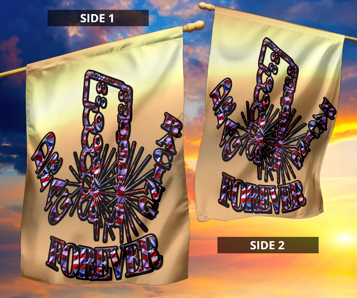USA Drag Racing Forever Flag