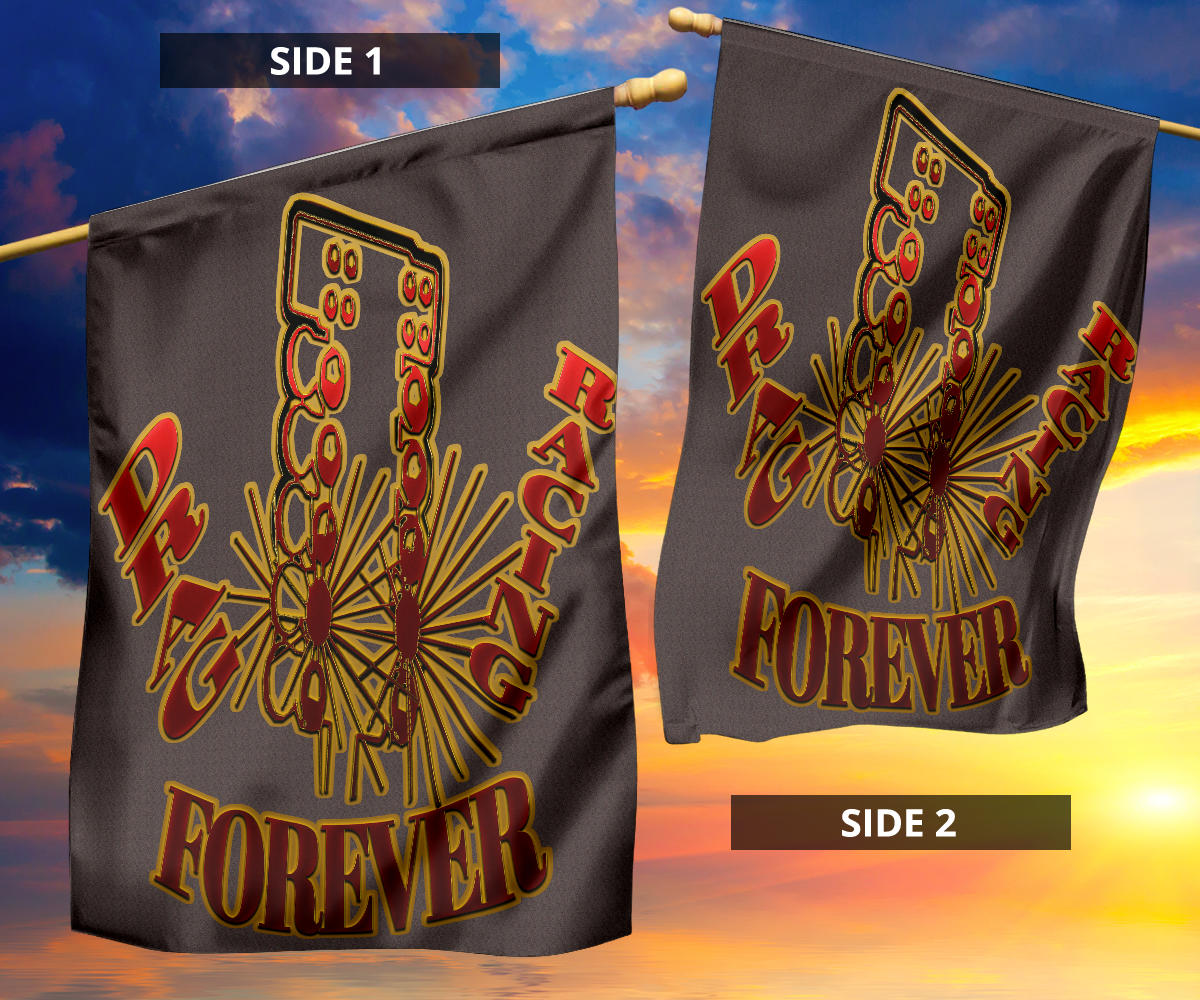 Drag Racing Forever Flag