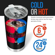 go kart racing girl tumbler