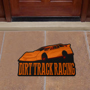 Custom shaped sprint car door mat