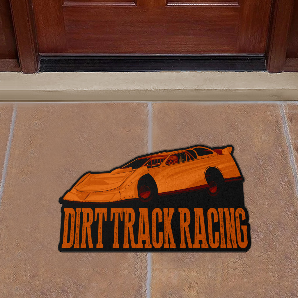 Custom shaped sprint car door mat