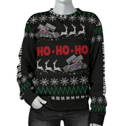 Sprint car racing women's ugly sweater