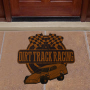 Custom shaped dirt modified door mat