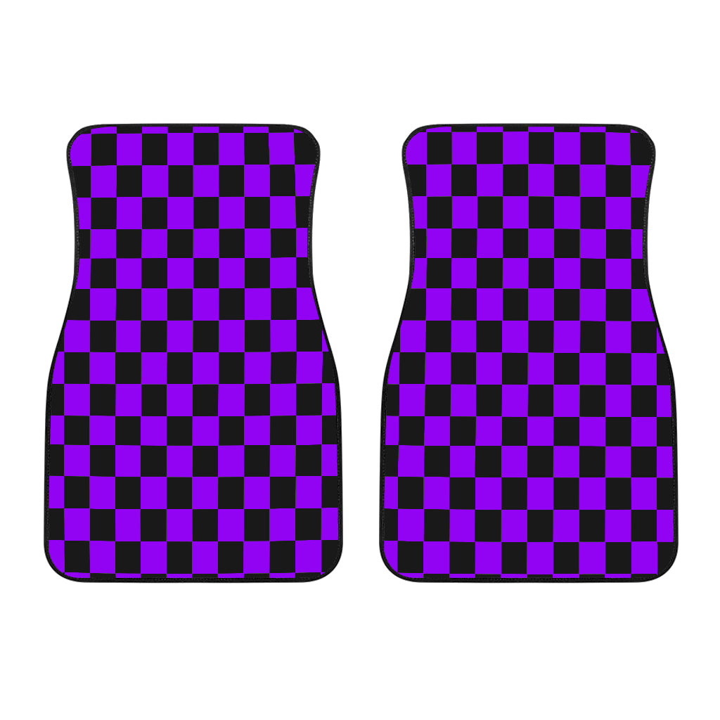 Racing Checkered Flag Car Mats