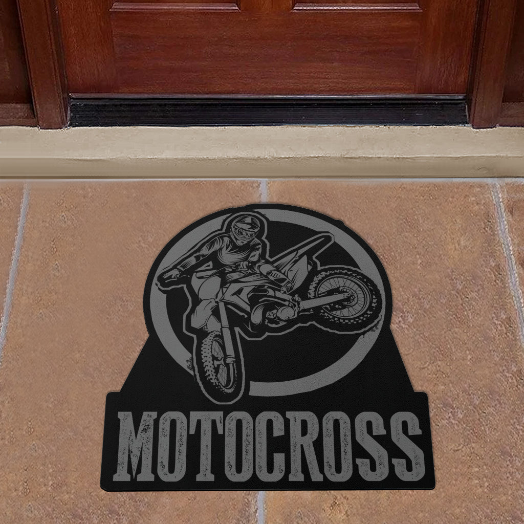 Custom Shaped Motocross Door Mat