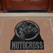 Custom Shaped Motocross Door Mat