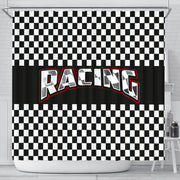 Racing Checkered Flag Shower Curtain