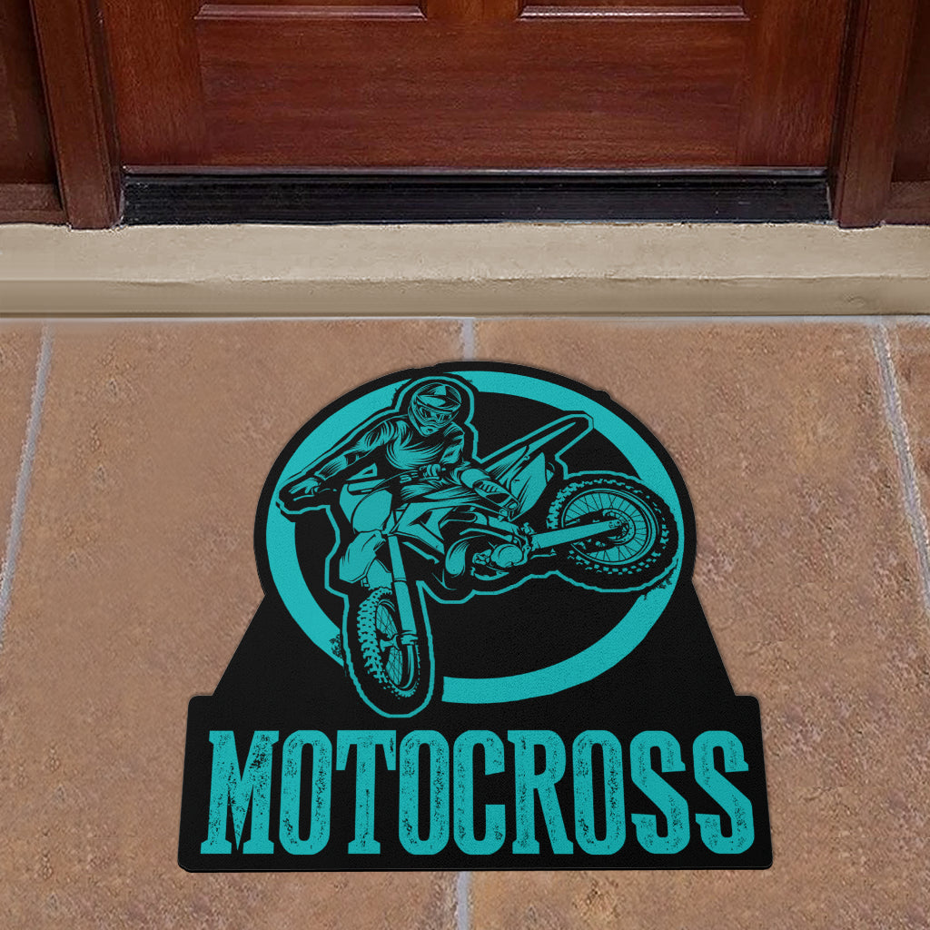 Custom Shaped Motocross Door Mat
