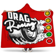 Drag Racing Hooded Blanket