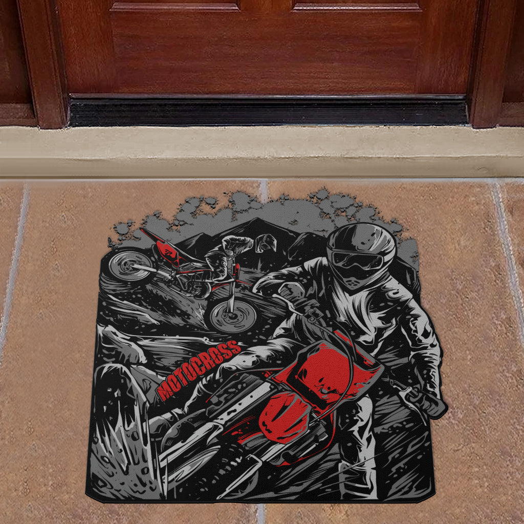 Custom Shaped Motocross Door Mat