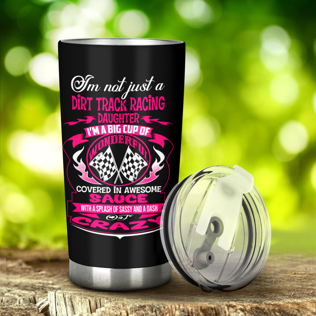 dirt track racing daughter tumbler