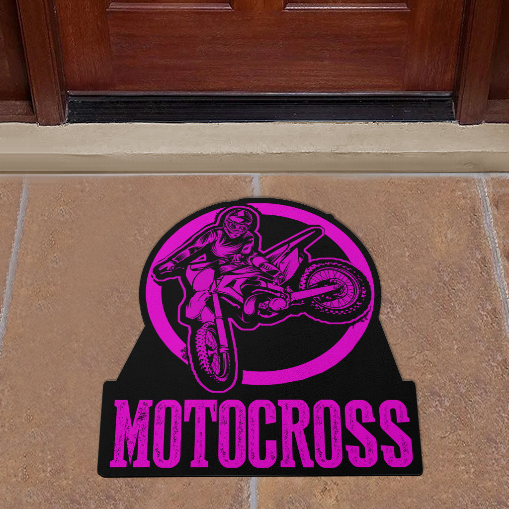 Custom Shaped Motocross Door Mat