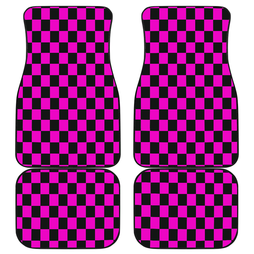 Racing Checkered Flag Car Mats