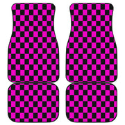 Racing Checkered Flag Car Mats