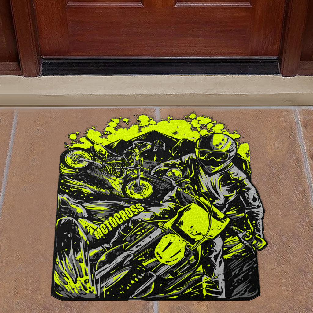 Custom Shaped Motocross Door Mat