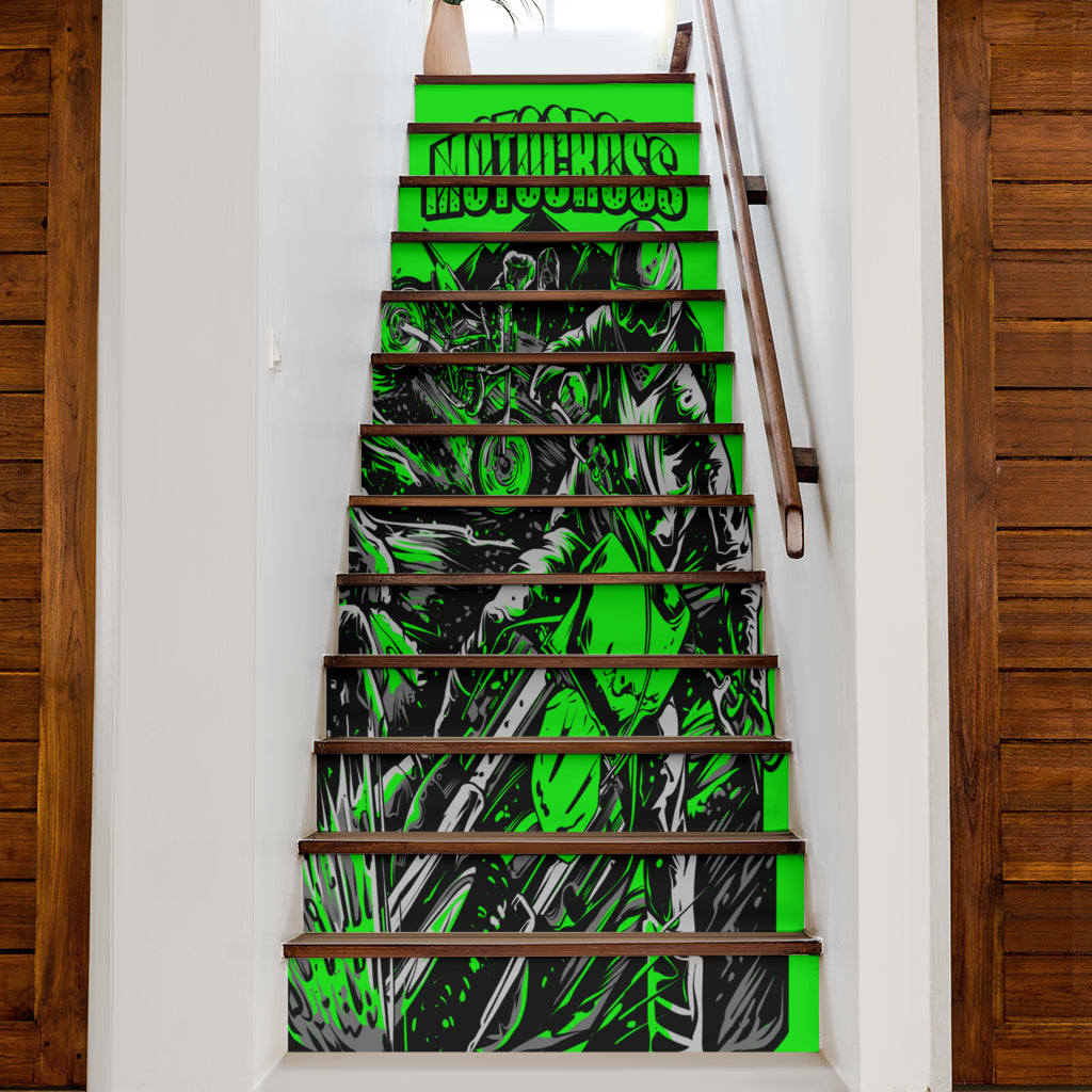 Motocross Stair Stickers
