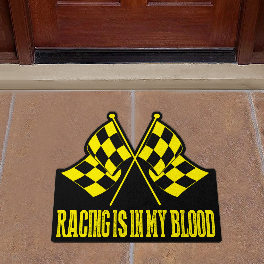 Racing Shaped Door Mats