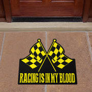 Racing Shaped Door Mats