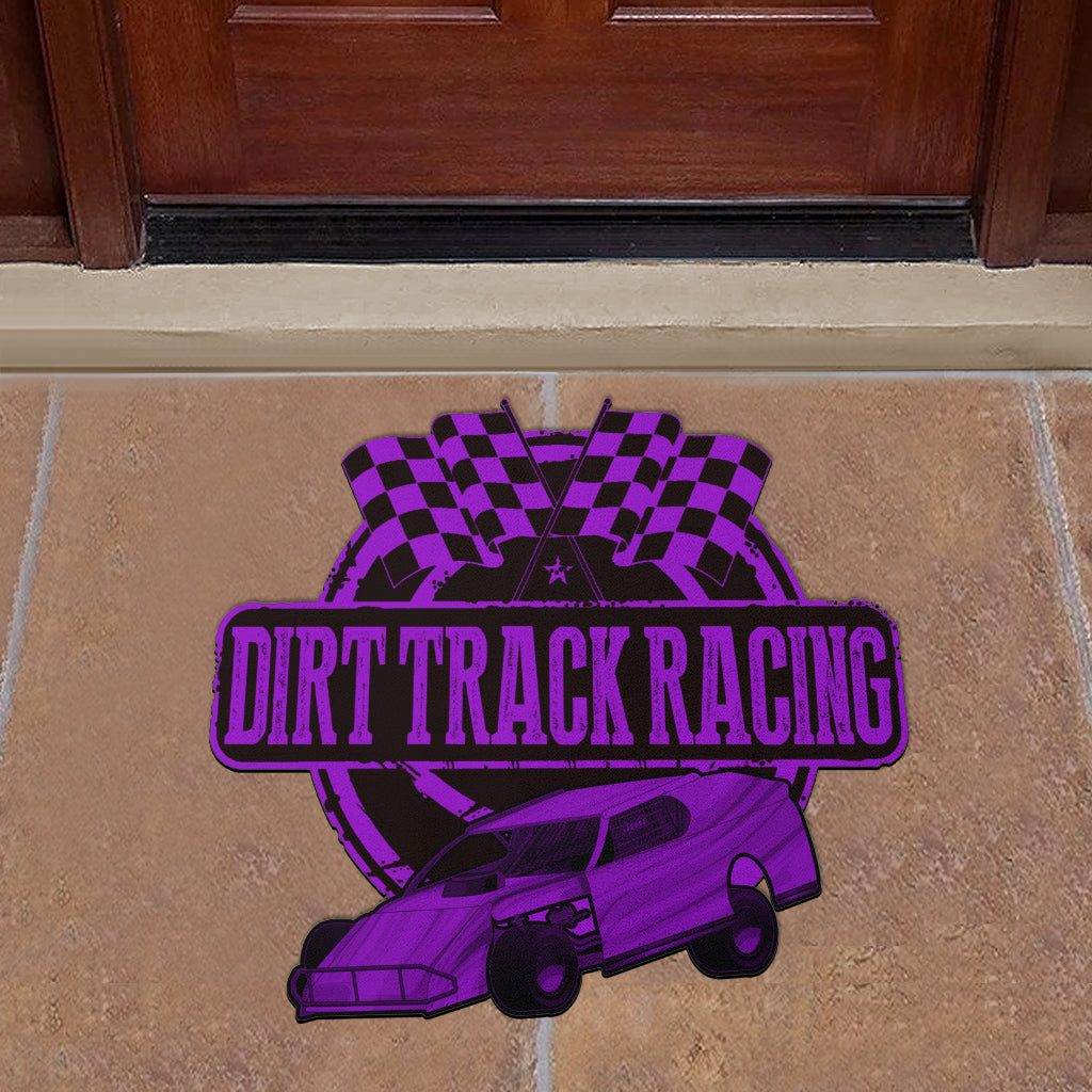 Custom shaped dirt modified door mat