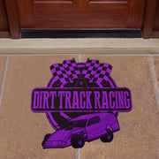 Custom shaped dirt modified door mat