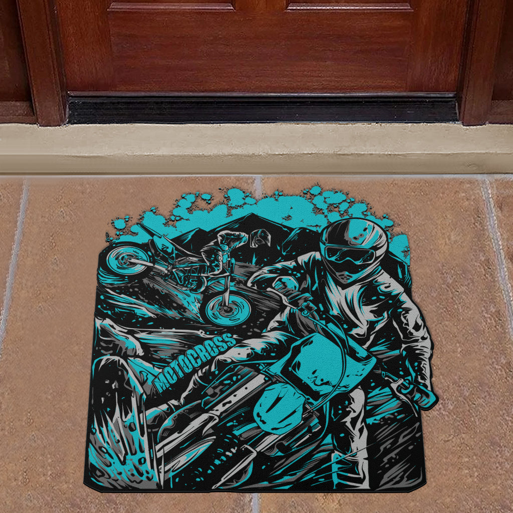 Custom Shaped Motocross Door Mat
