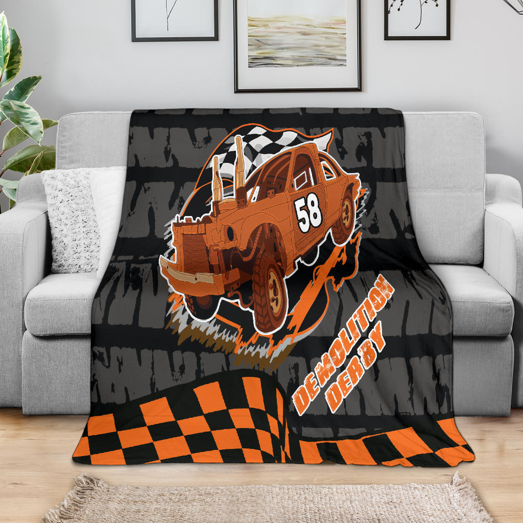 Custom demolition derby blanket