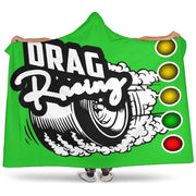 Drag Racing Hooded Blanket