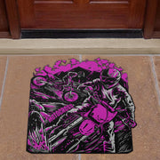 Custom Shaped Motocross Door Mat