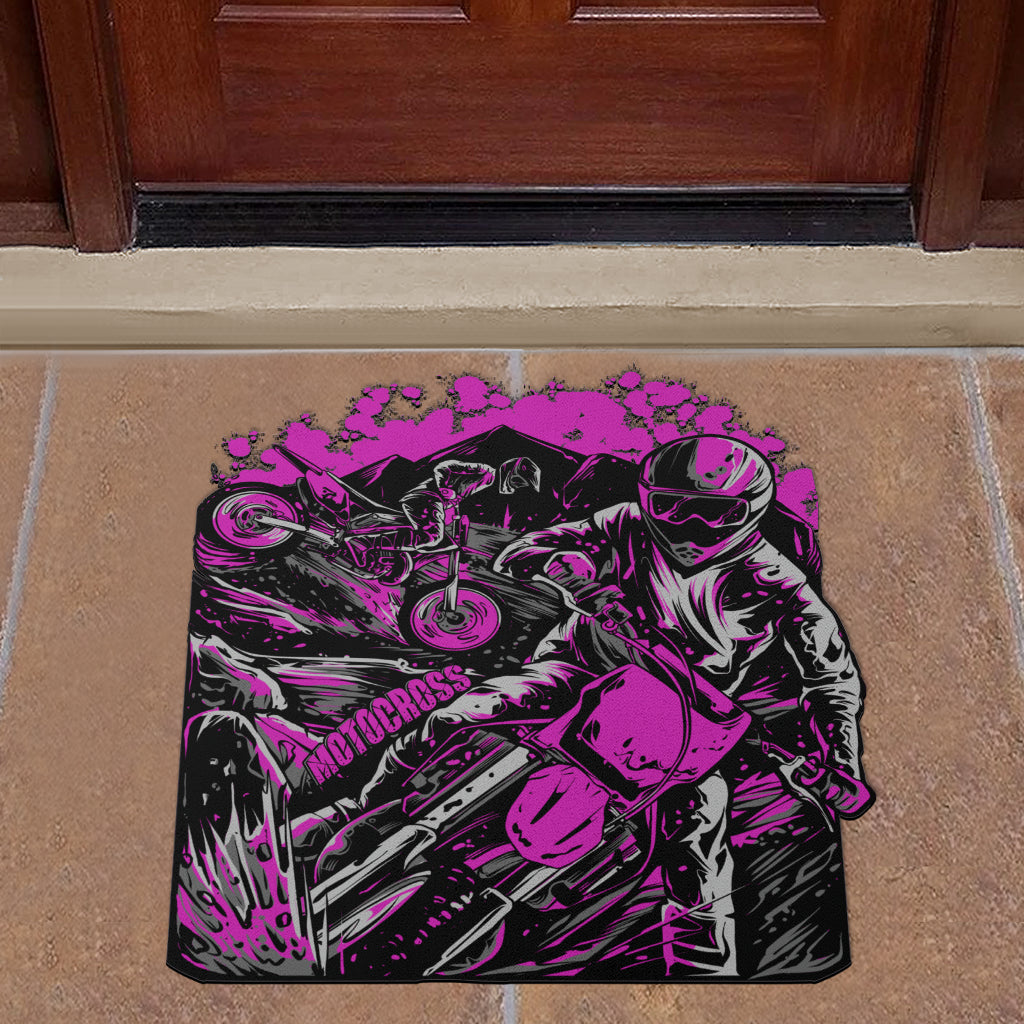 Custom Shaped Motocross Door Mat