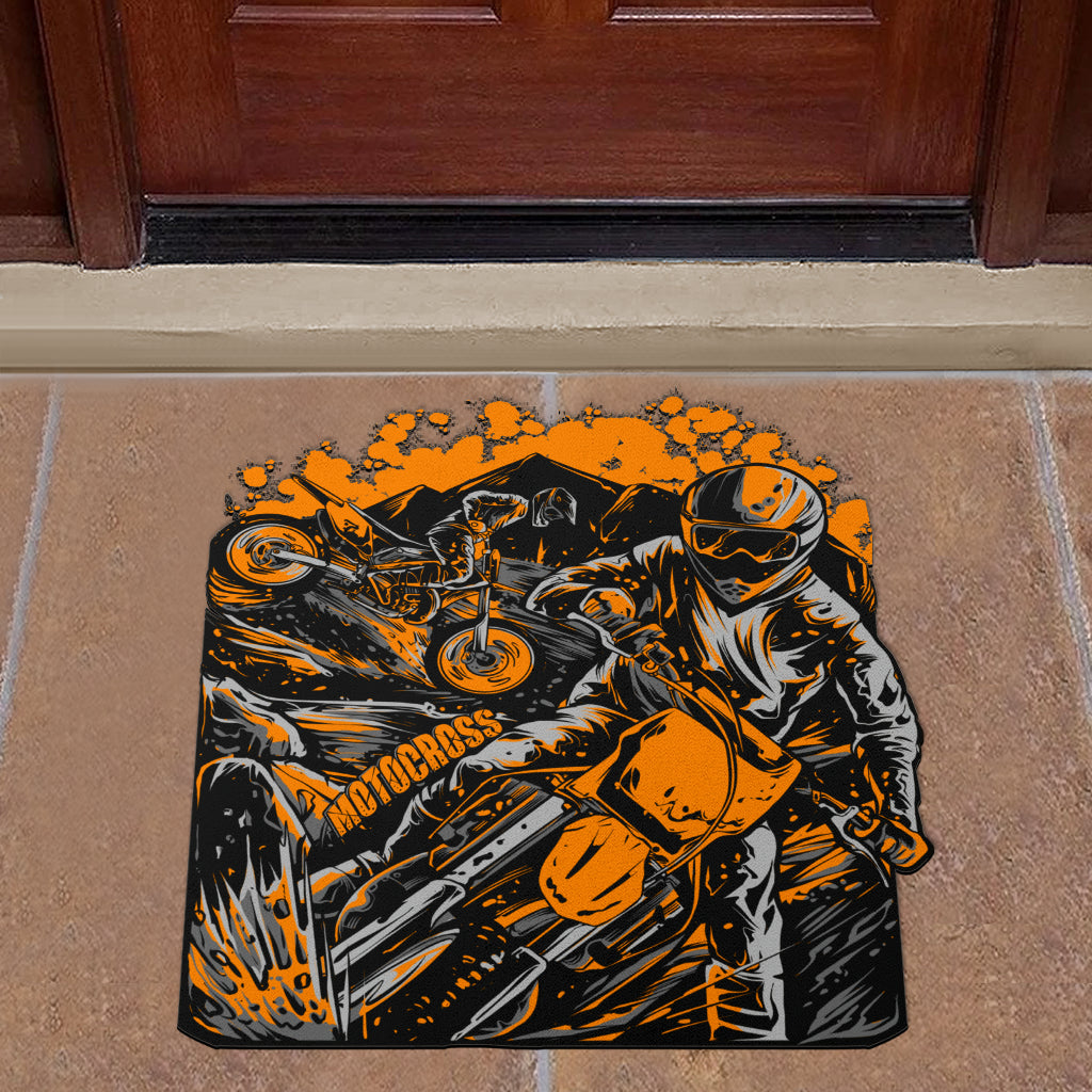 Custom Shaped Motocross Door Mat