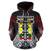 Drag Racing Zip Up Hoodie
