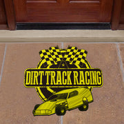 Custom shaped dirt modified door mat
