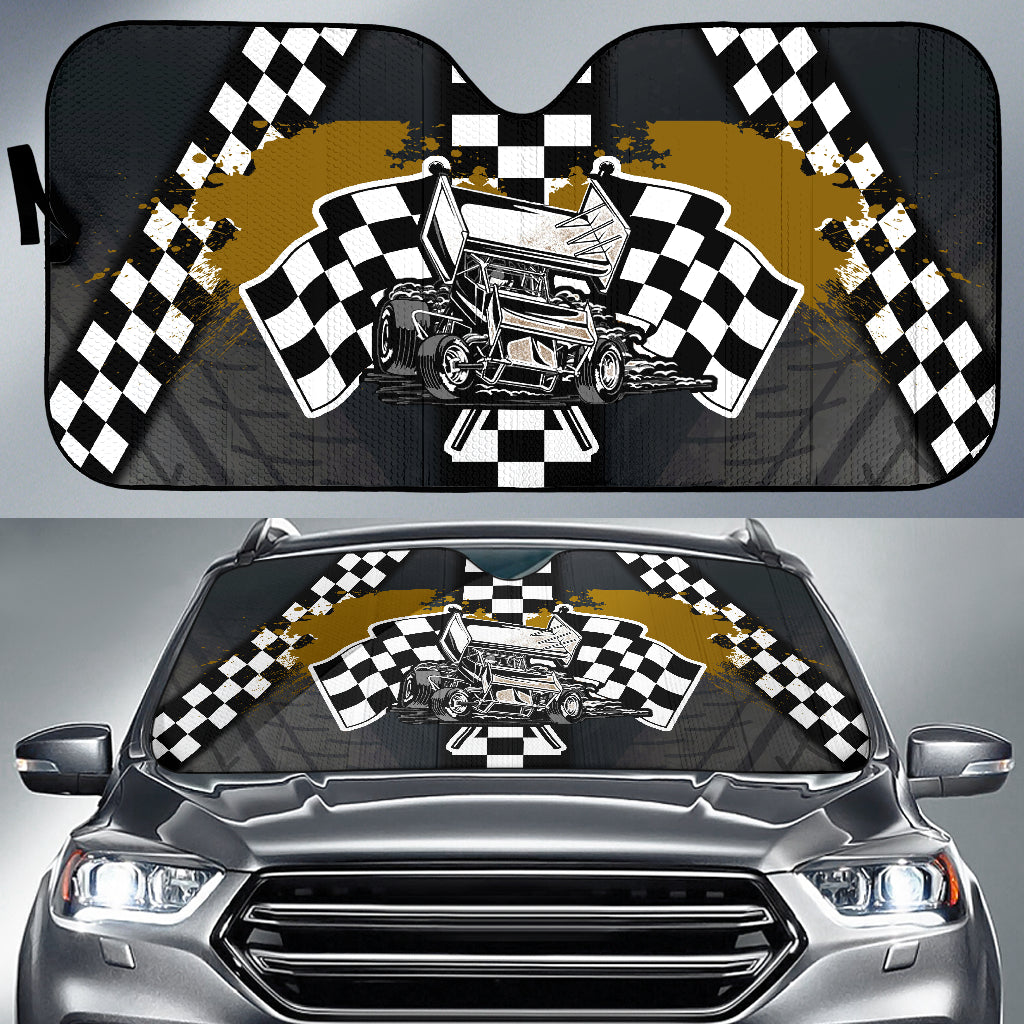 Sprint Car Racing Windshield Sun Shade V1