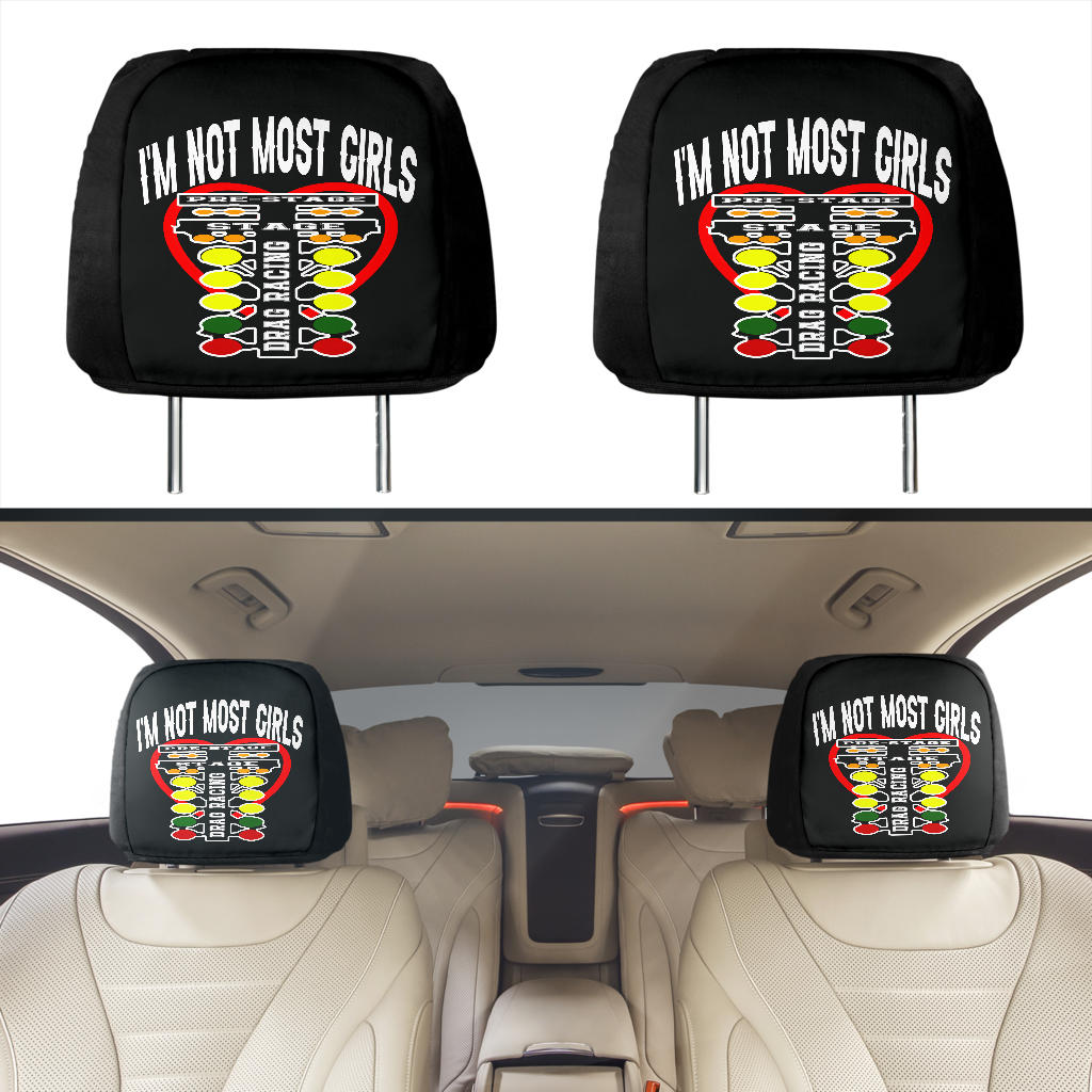 drag racing Car Seat Headrest Covers