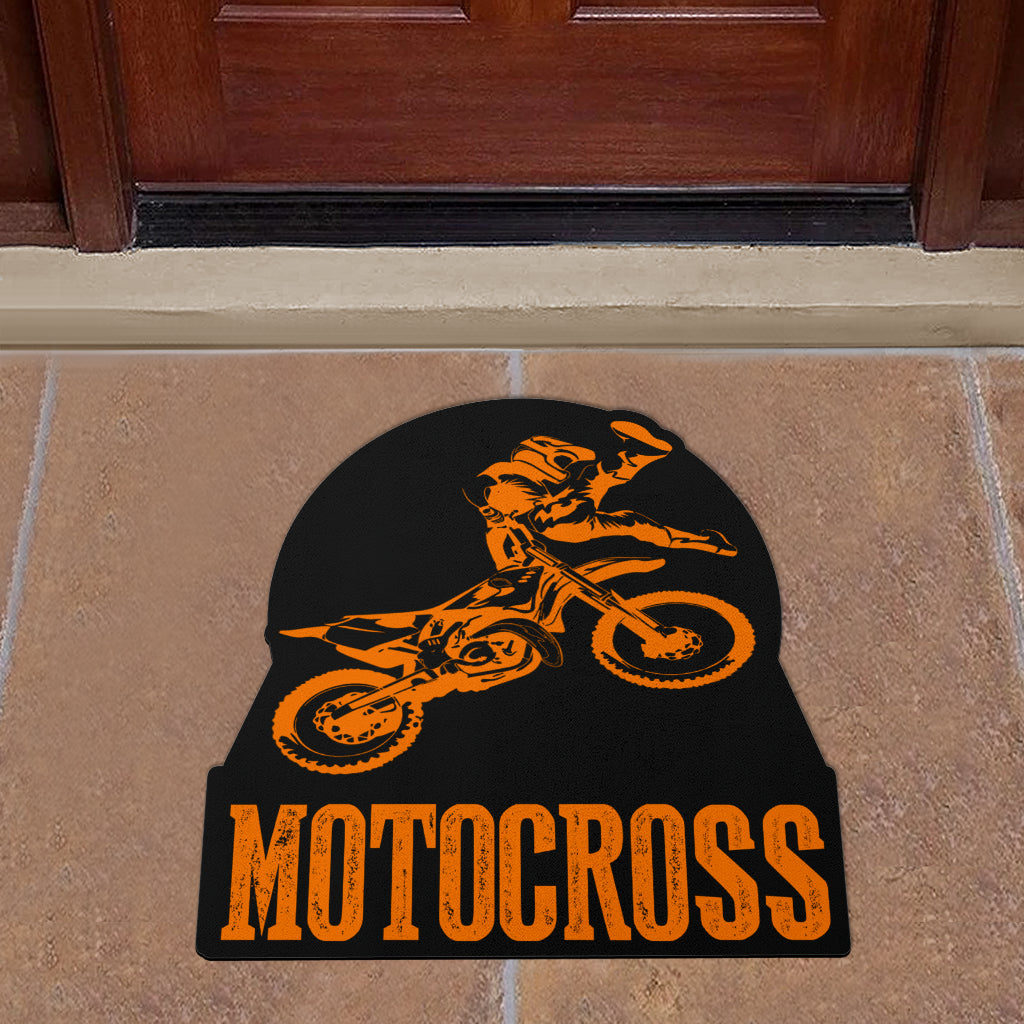 Custom Shaped Motocross Door Mat
