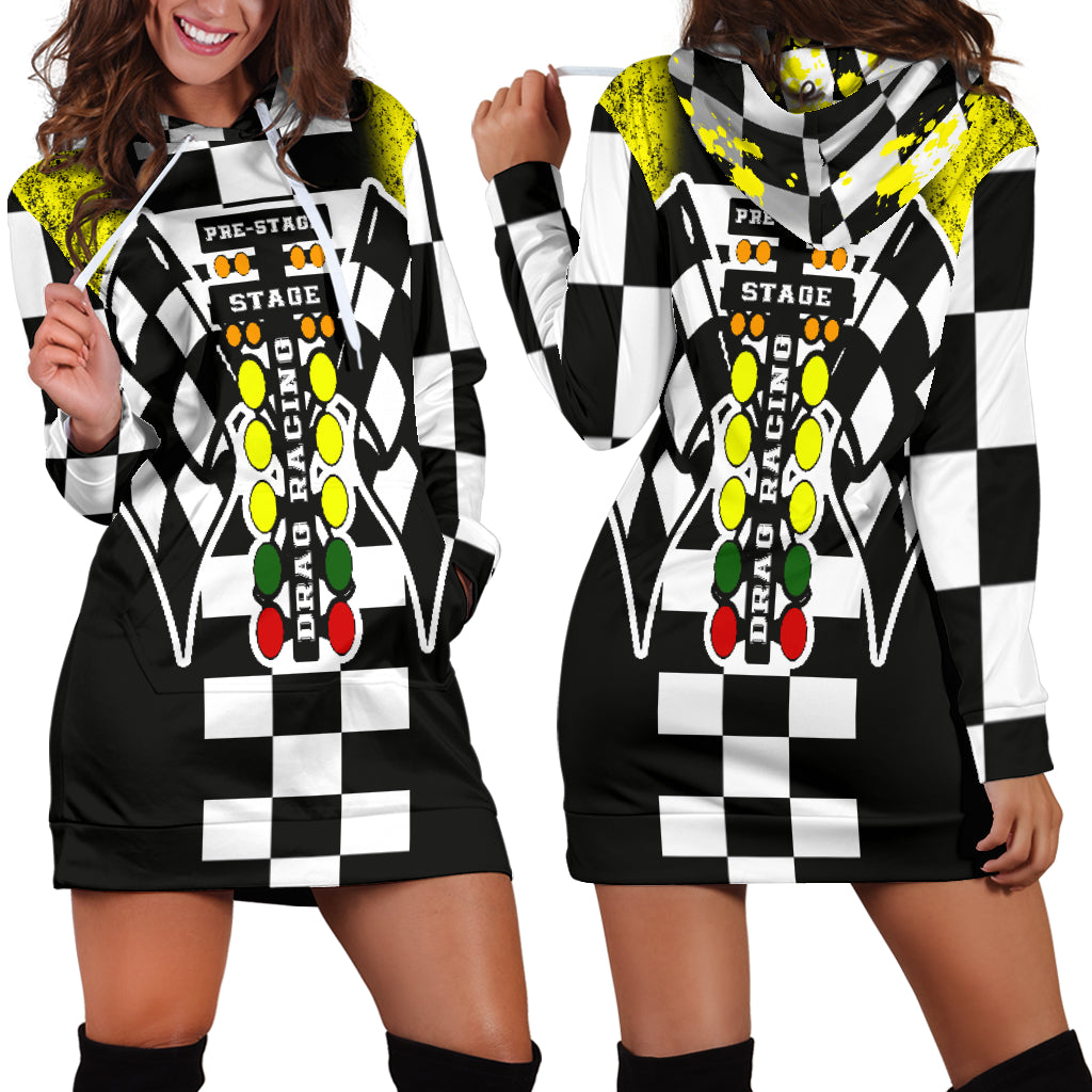 Drag racing Hoodie Dress