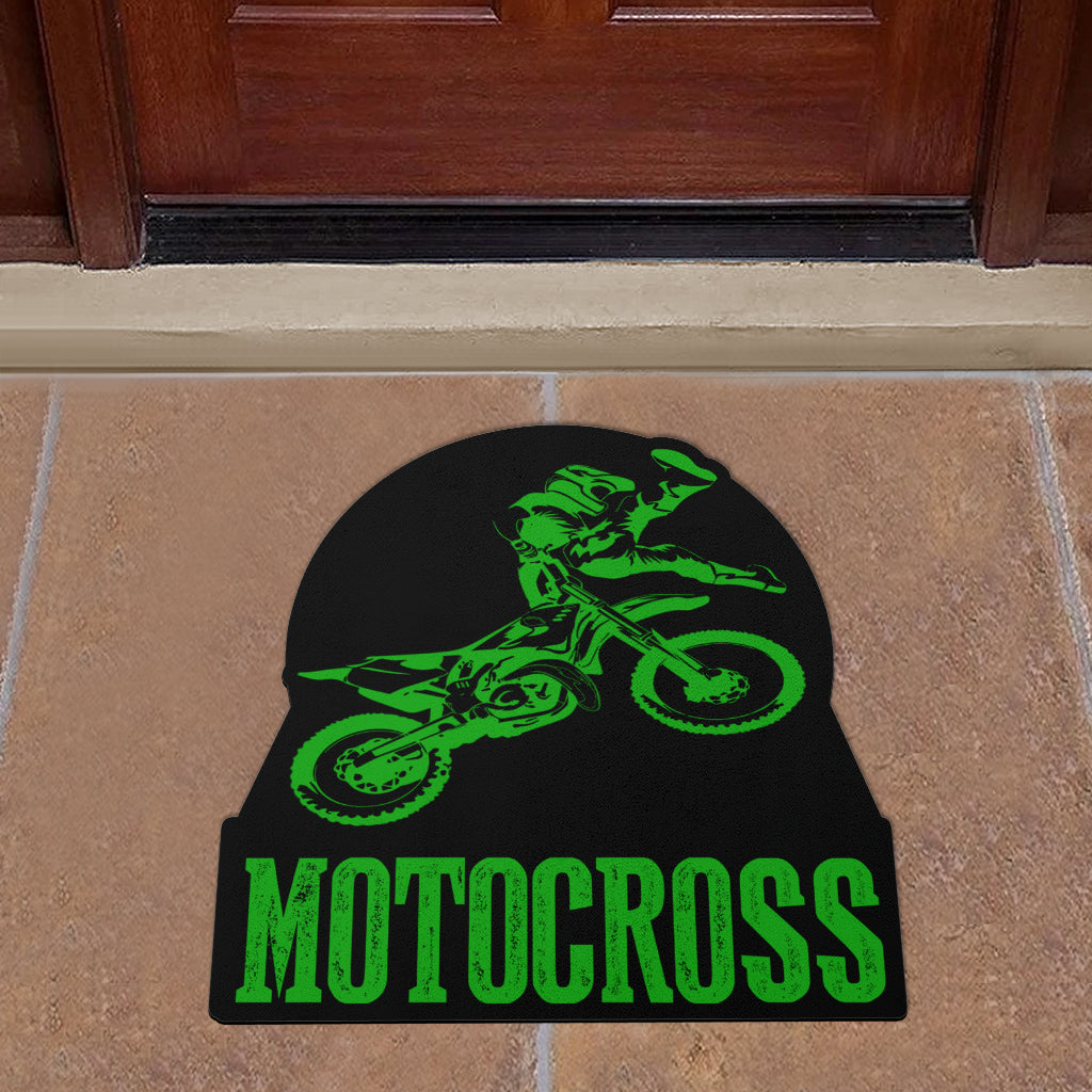 Custom Shaped Motocross Door Mat