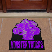 Custom Shaped Monster Trucks Door Mat