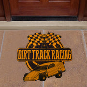 Custom shaped dirt modified door mat